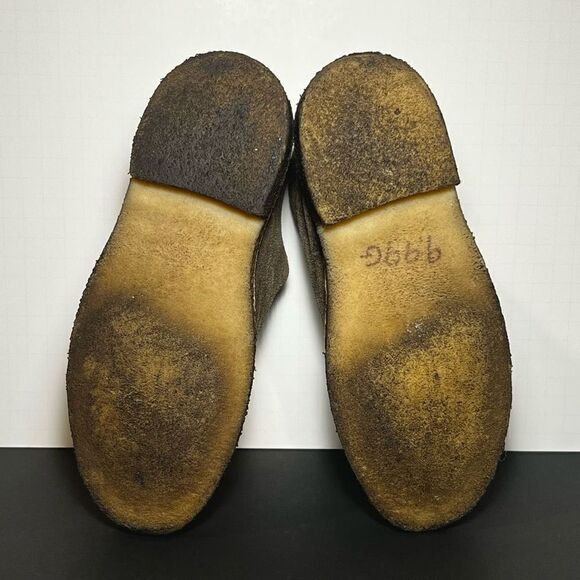 Womens CLARKS Desert Boot Distressed Taupe Chukka Boots / Size 6 - Picture 8 of 11